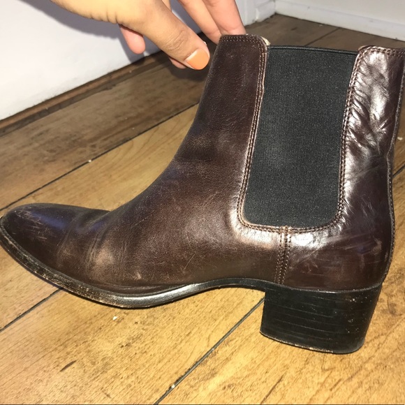 Dark/Chestnut Brown Frye Dara Boots - Picture 2 of 3